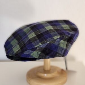 Handmade Flannel Plaid Cap